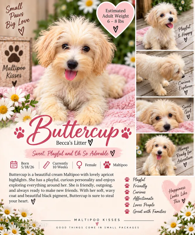 Buttercup  – Maltipoo puppy for sale in Durham, NC