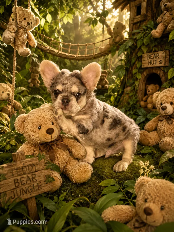 Mico Fluffy "Drizzle"  – French Bulldog puppy for sale in Redwood Valley, CA