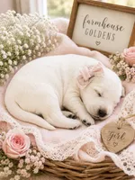 English Cream golden retriever puppy , a female Golden Retriever and English Cream Golden Retriever for sale in Modesto, CA – 1 of 4