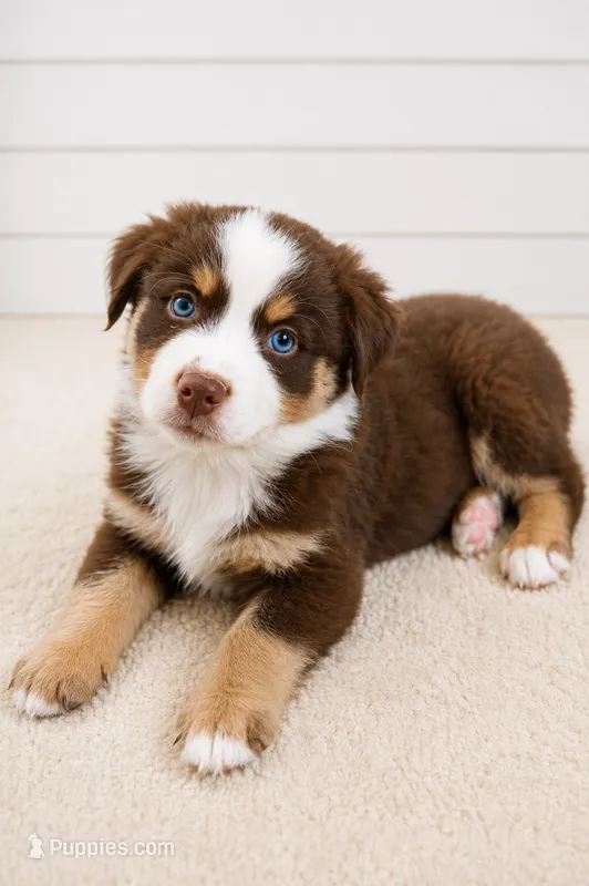 AKC Australian shepherd red tri  – Australian Shepherd puppy for sale in Modesto, CA