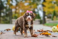 Honey, a female Bernedoodle for sale in Dundee, OH – 3 of 8