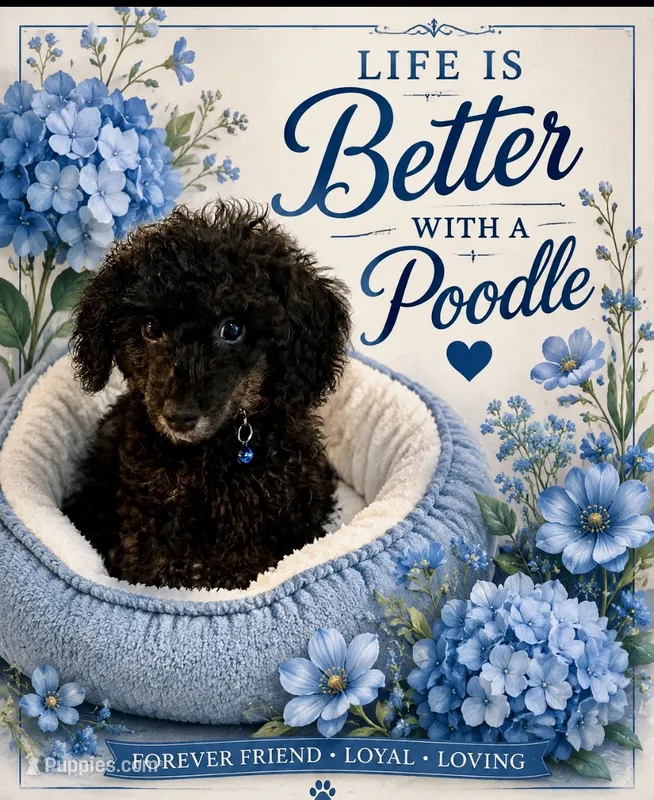 🎩 Tux 🎩black phantom  – Poodle - Toy  puppy for sale in Puyallup, WA