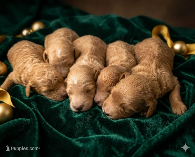 Freya Golden Boy 5 – Miniature Goldendoodle puppy for sale in Milton, FL