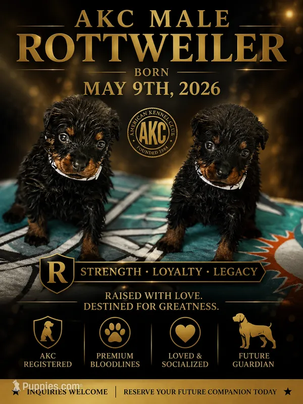 Will – Rottweiler puppy for sale in Sumter, SC