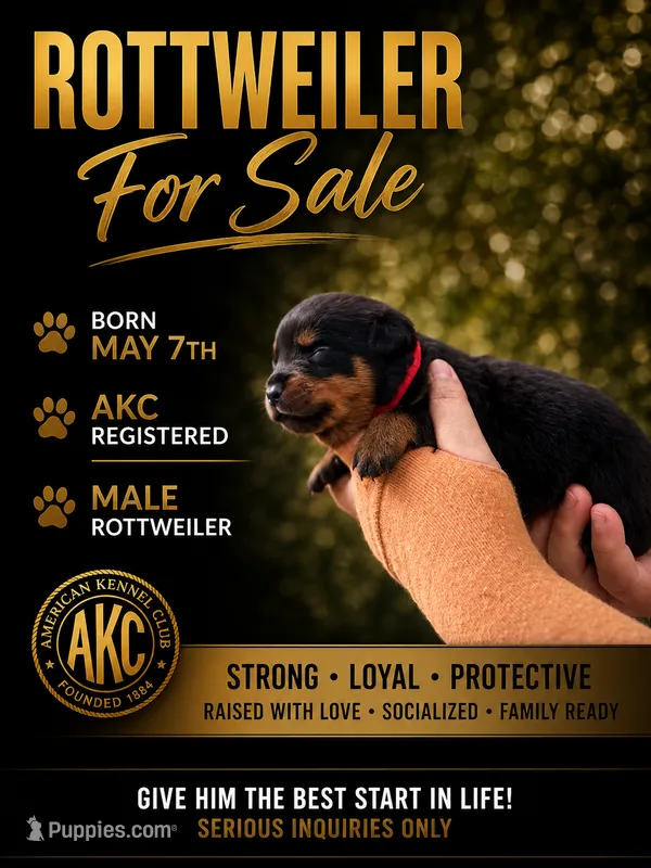 Leroy  – Rottweiler puppy for sale in Sumter, SC