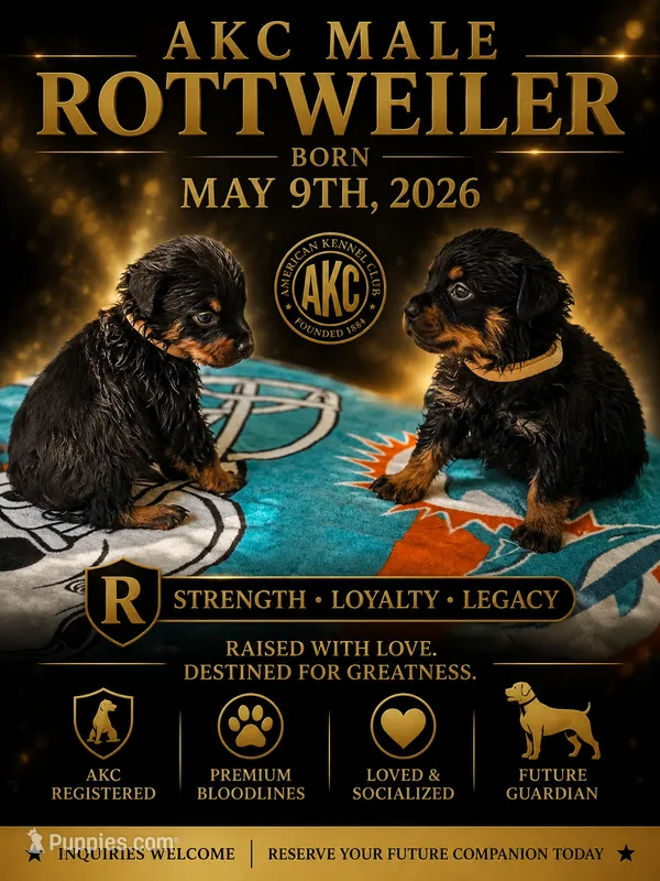 Leroy  – Rottweiler puppy for sale in Sumter, SC
