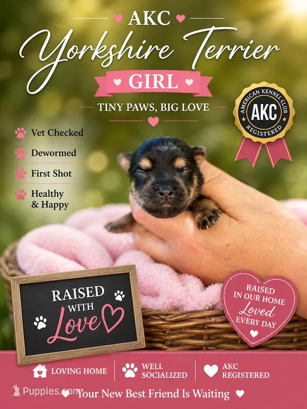 Lila, a female Yorkshire Terrier for sale in Sumter, SC – 1 of 1