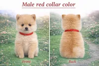 Red collar , a male Pomeranian for sale in Delphi, IN – Photo 3 of 3