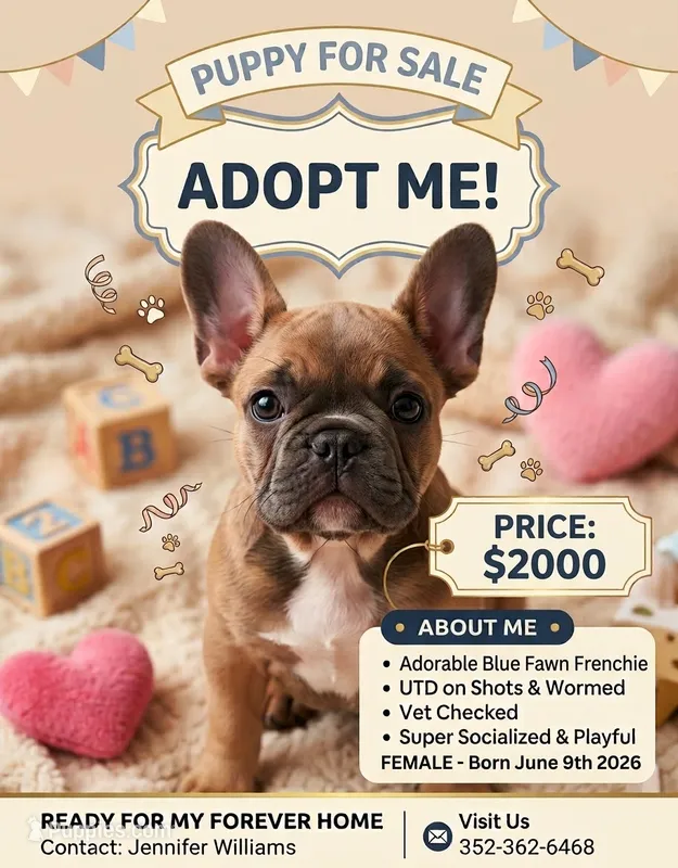 Robin  – French Bulldog puppy for sale in Ocala, FL