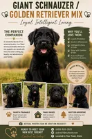 Purple, a female Giant Schnauzer and Golden Retriever for sale in Nashville, TN – 3 of 3