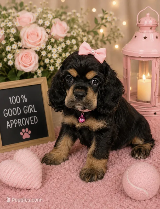 AKC BLACK AND TAN# 4843 – Cocker Spaniel puppy for sale in Exeter, MO