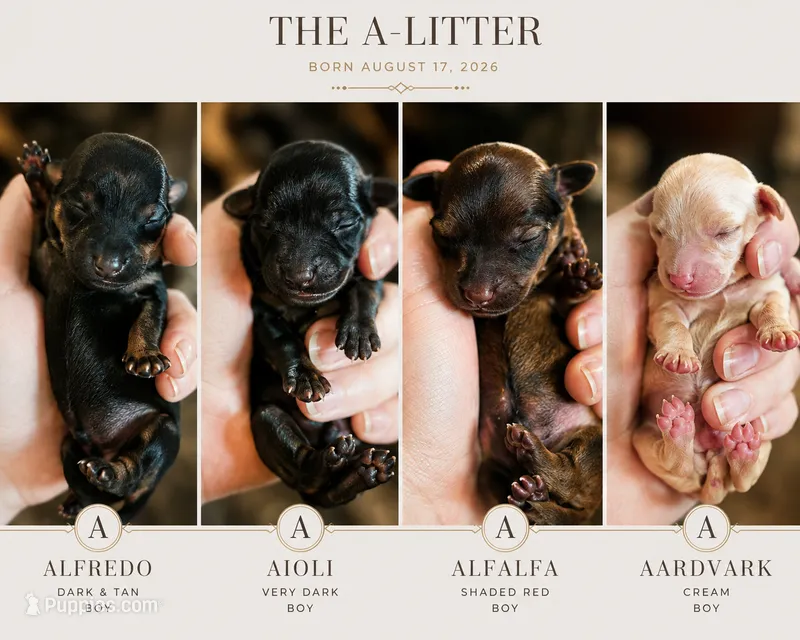 Alfredo – Miniature Dachshund puppy for sale in Neosho, MO