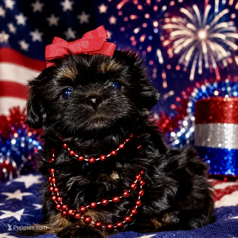 Orange akc black dobie  – Shih Tzu puppy for sale in Belton, TX