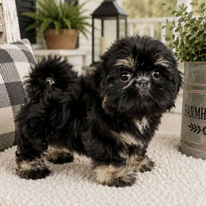 Akc black dobie Leo – Shih Tzu puppy for sale in Waco, TX