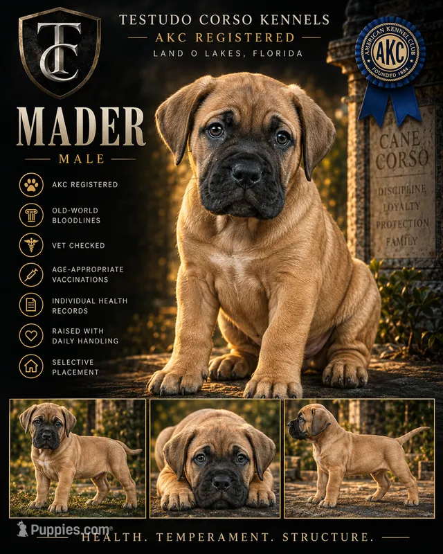Mader — Male Cane Corso – Cane Corso puppy for sale in Land O Lakes, FL
