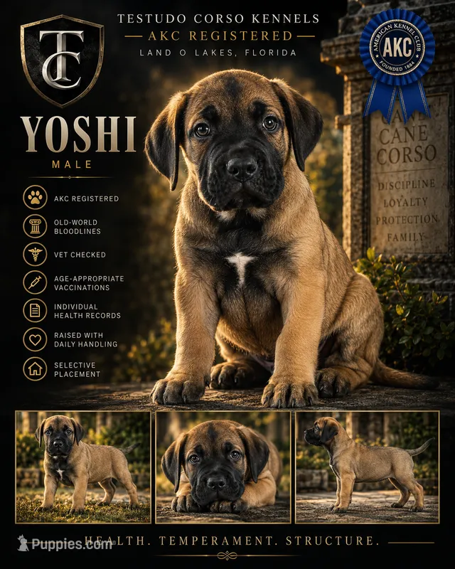 Yoshi — Male Cane Corso – Cane Corso puppy for sale in Land O Lakes, FL