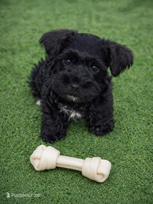 Orange Collar Black and White boy – Miniature Schnauzer puppy for sale in Newark, OH