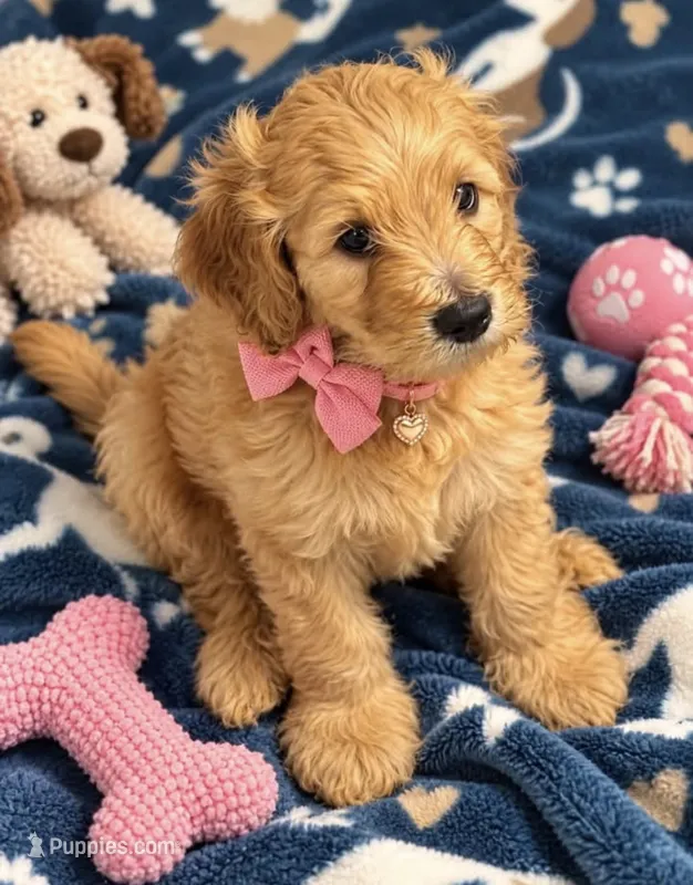 Pink female – Goldendoodle, Miniature Goldendoodle puppy for sale in York, SC