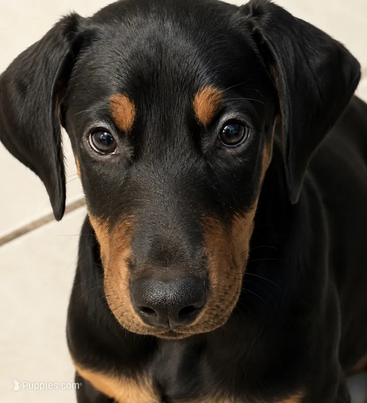 AKC Han (brown collar)  – Doberman Pinscher puppy for sale in Redfield, AR