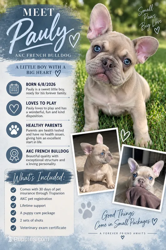 Pauly  – French Bulldog puppy for sale in Hughesville, MD