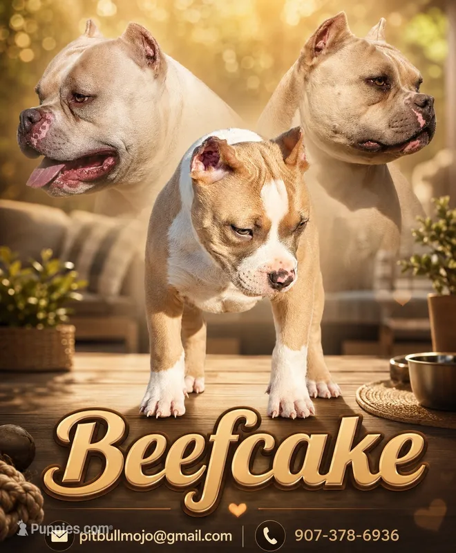 Beefcake  (text phone to talk) – American Bully puppy for sale in Stanfield, AZ