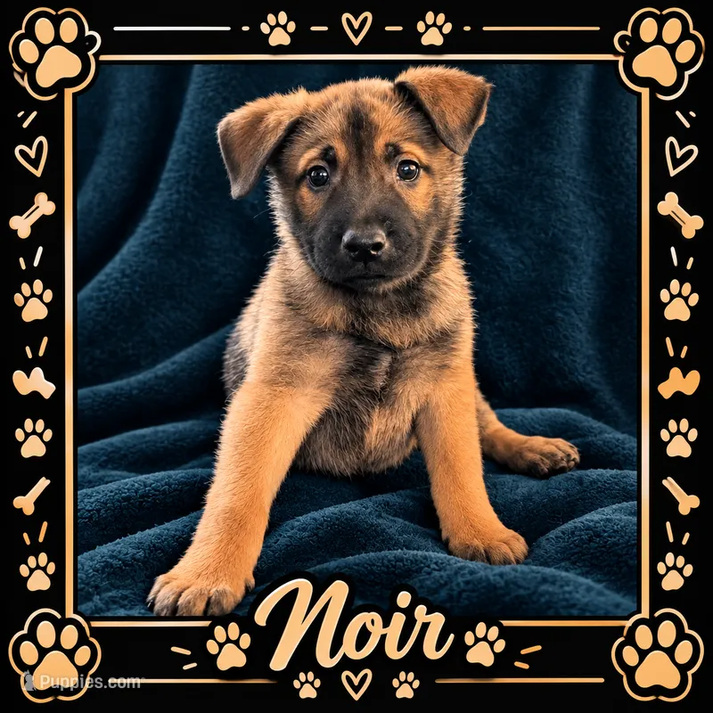 Noir – Belgian Malinois, Alaskan Husky puppy for sale in Converse, TX