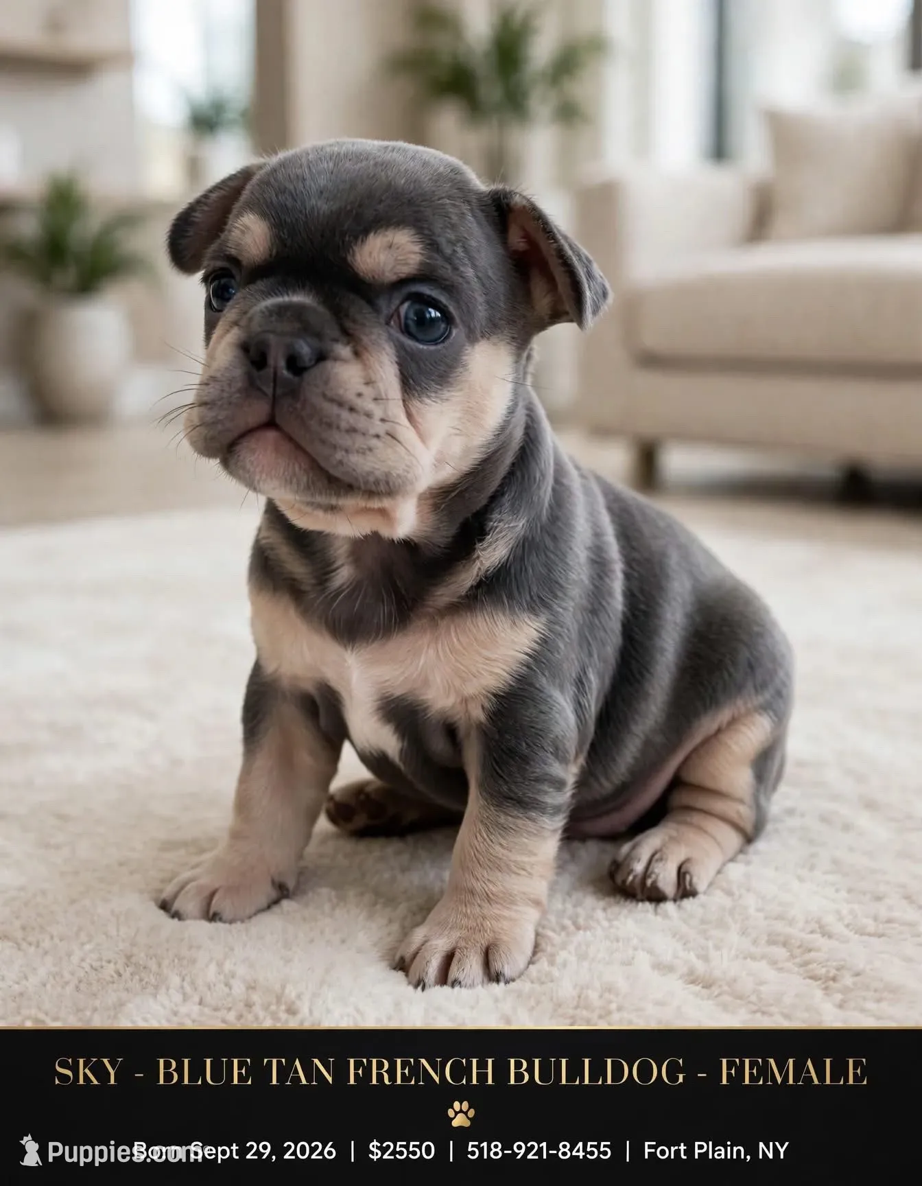 Sky , a female French Bulldog for sale in Fort Plain, NY – 1 of 3