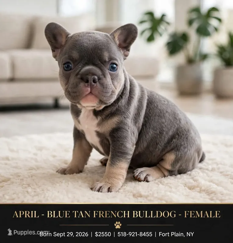 April  – French Bulldog puppy for sale in Fort Plain, NY