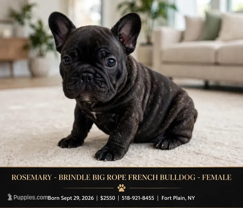 Rosemary – French Bulldog puppy for sale in Fort Plain, NY