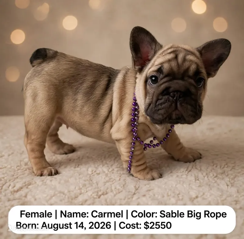 Carmel  – French Bulldog puppy for sale in Fort Plain, NY