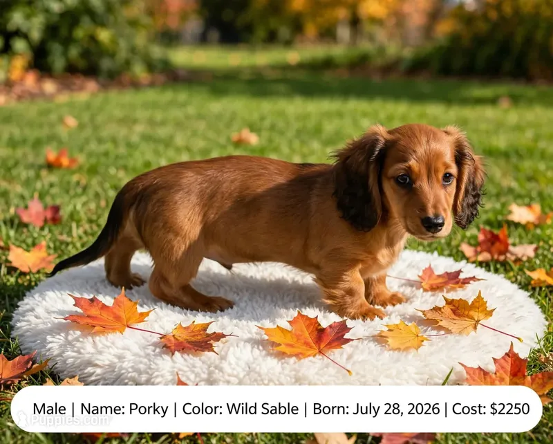 Porky  – Doxiepoo puppy for sale in Fort Plain, NY
