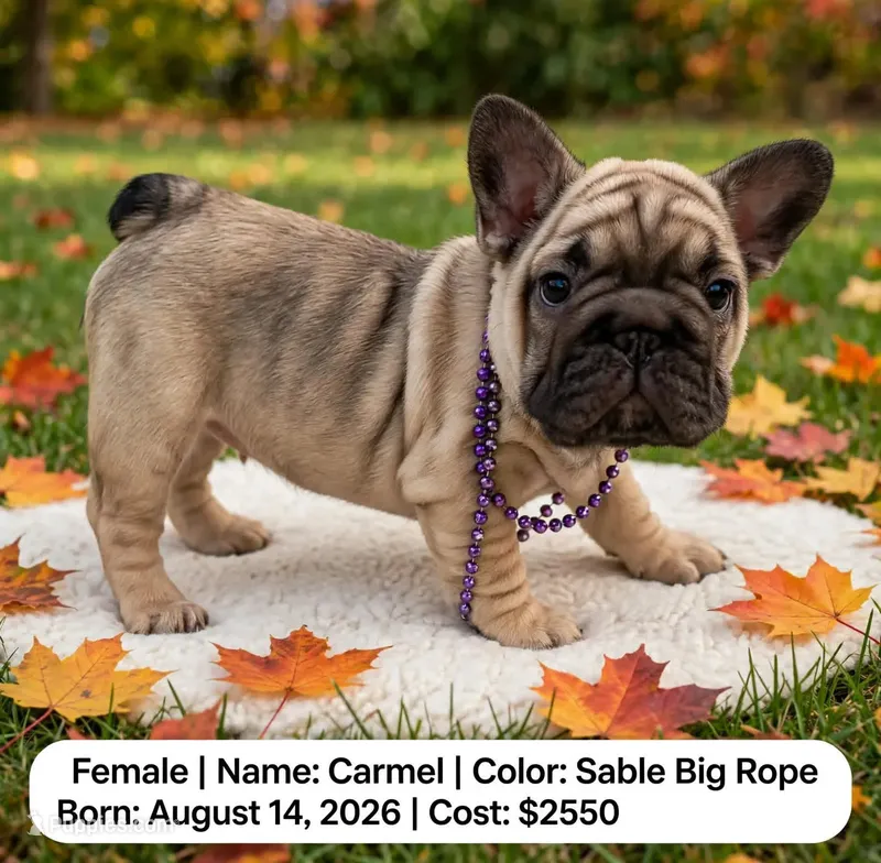 Carmel  – French Bulldog puppy for sale in Fort Plain, NY