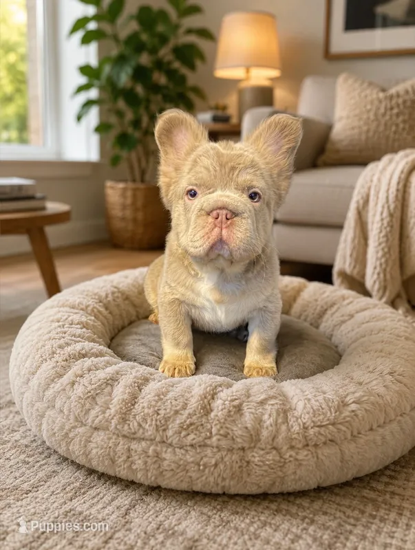 Fluffy Big Rope new shade Isabella  – French Bulldog puppy for sale in Bakersfield, CA