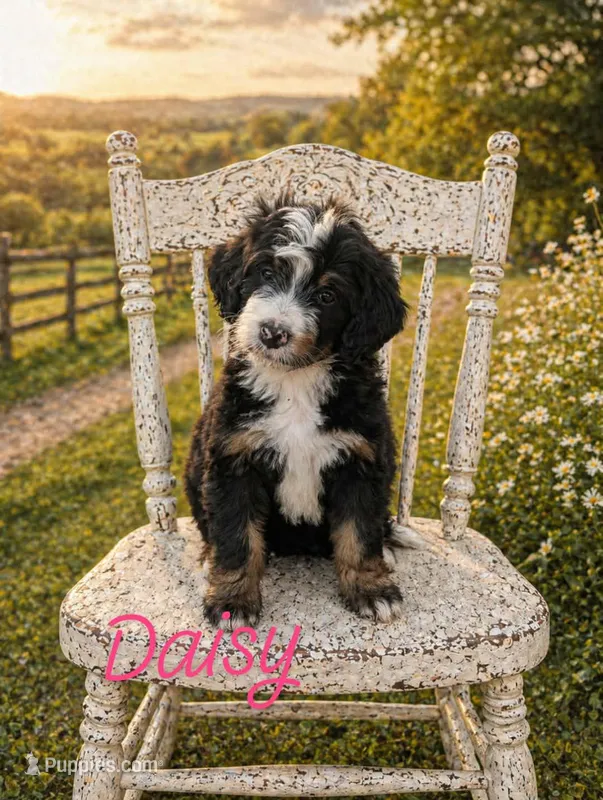 Daisy – Bernedoodle puppy for sale in Leavenworth, IN