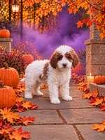 Ember, a female Miniature Goldendoodle for sale in Roseburg, OR – 2 of 6