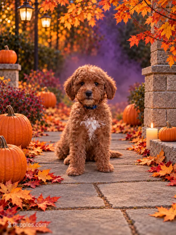 Echo, a male Miniature Goldendoodle for sale in Roseburg, OR – 1 of 7