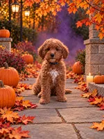 Echo, a male Miniature Goldendoodle for sale in Roseburg, OR – 1 of 7