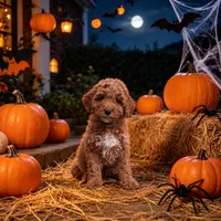 Echo, a male Miniature Goldendoodle for sale in Roseburg, OR – 3 of 7