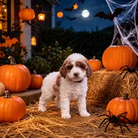 Ember, a female Miniature Goldendoodle for sale in Roseburg, OR – 4 of 6