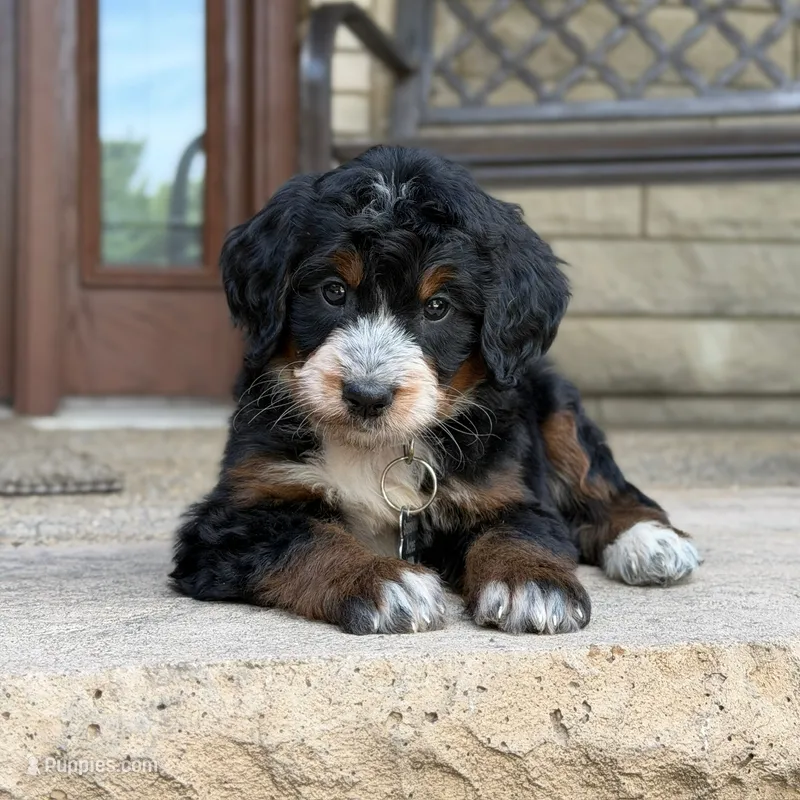 Poppy – Bernedoodle, Golden Mountain Doodle puppy for sale in Wolcott, IN