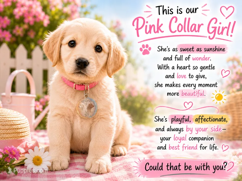 Pink Girl  – Golden Retriever puppy for sale in Poughkeepsie, NY