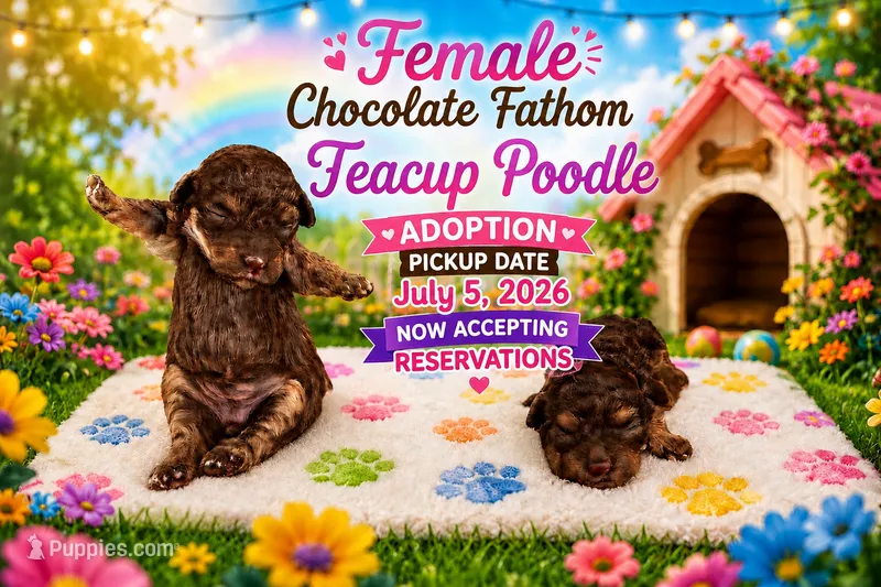 Chocolate girl, a female Poodle - Toy  for sale in Spartanburg, SC – 1 of 1
