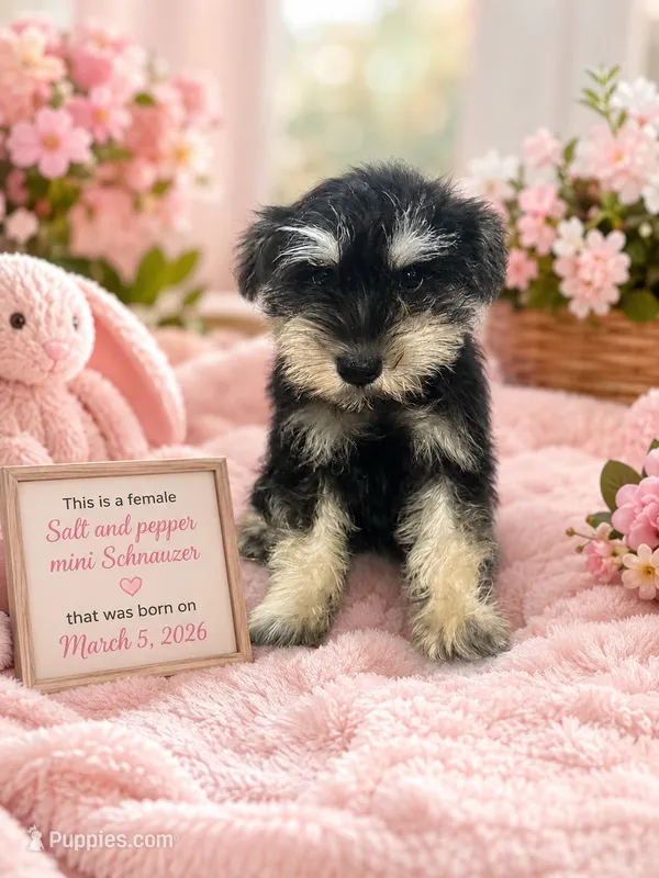 Puppy 2  – Miniature Schnauzer puppy for sale in Spartanburg, SC