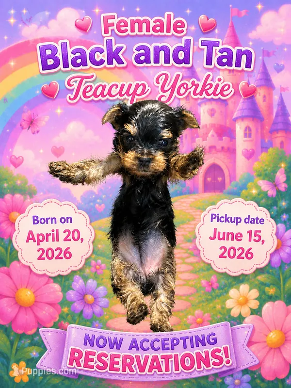 Tea cup 4 girl – Yorkshire Terrier puppy for sale in Spartanburg, SC