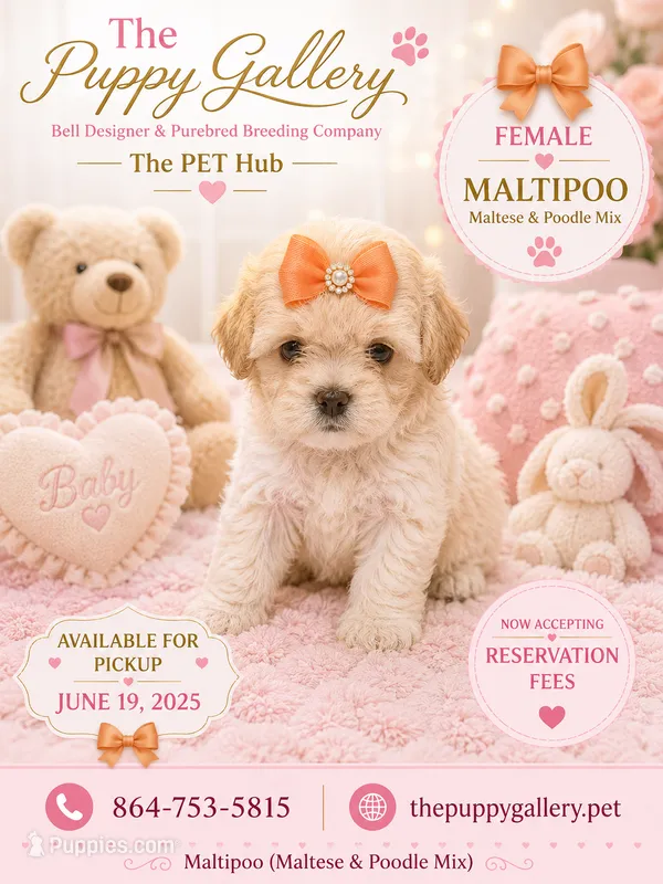 Maltipoo #3 – Maltipoo puppy for sale in Spartanburg, SC