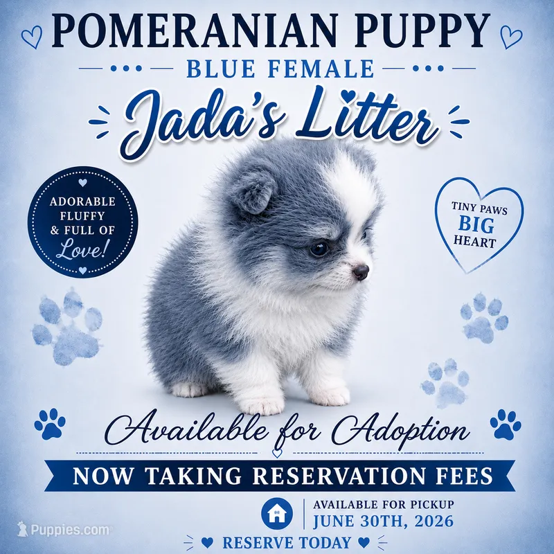 Blue – Pomeranian puppy for sale in Spartanburg, SC
