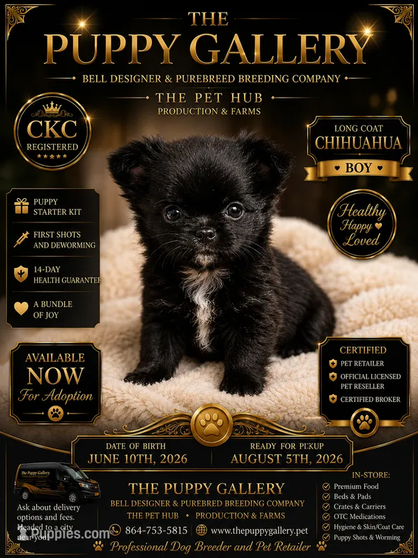 Chihuahua black female  – Chihuahua puppy for sale in Spartanburg, SC