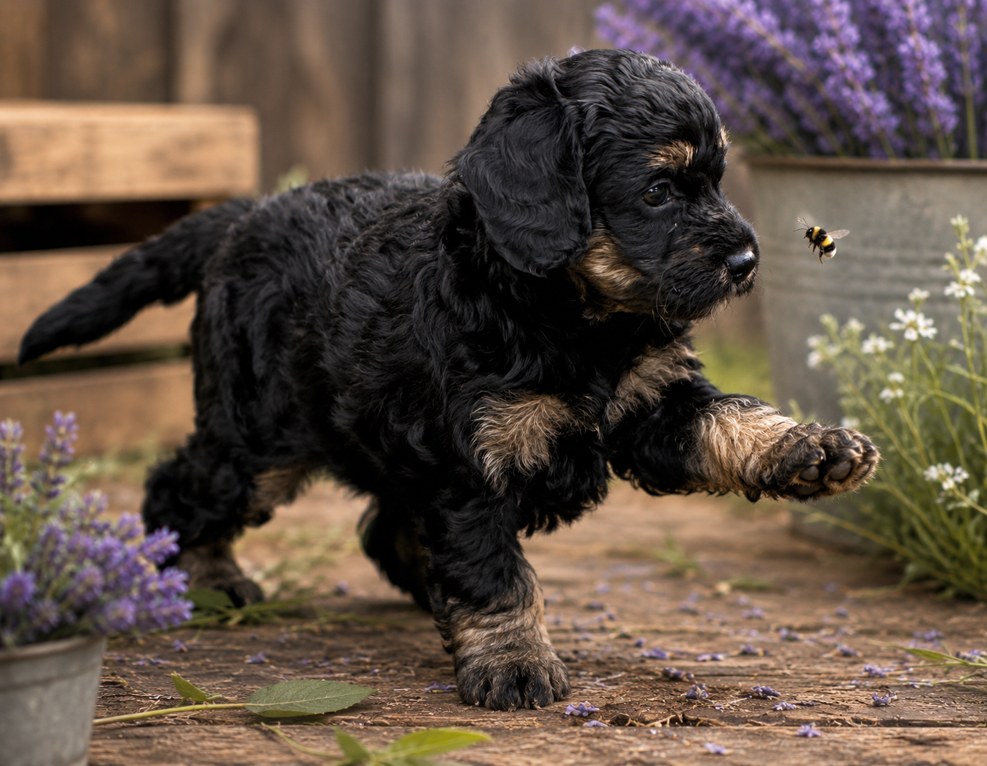 Venus – Bernedoodle puppy for sale in Hickory, NC