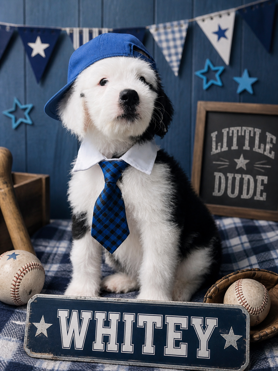 Whitey Boy – Sheepadoodle puppy for sale in Fort Worth, TX