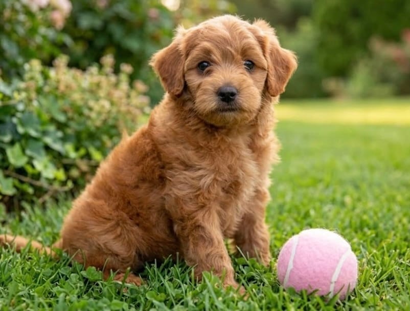 f1b mini goldendoodle – Miniature Goldendoodle puppy for sale in Richmond, IL